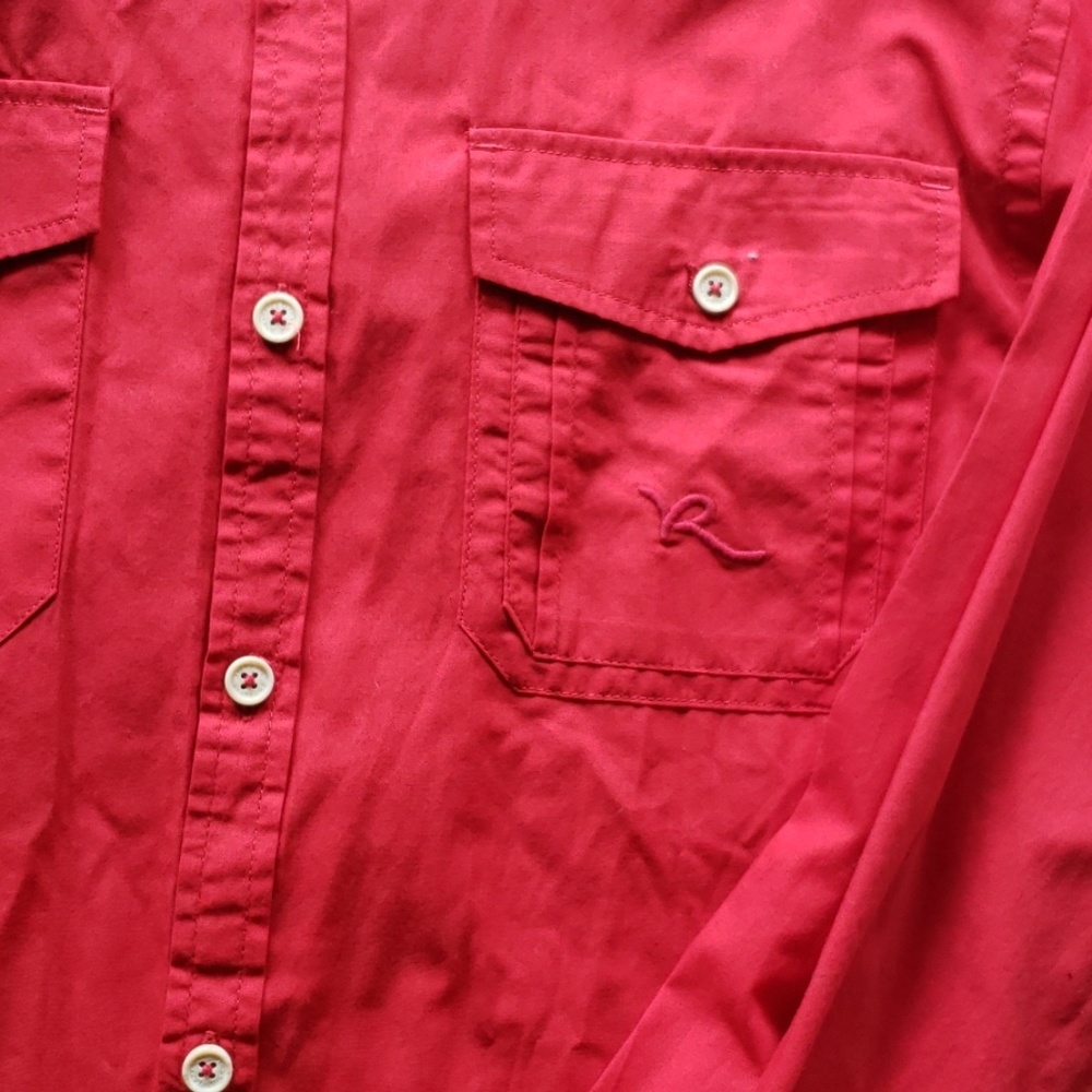 Red button up - Picture 3 of 3